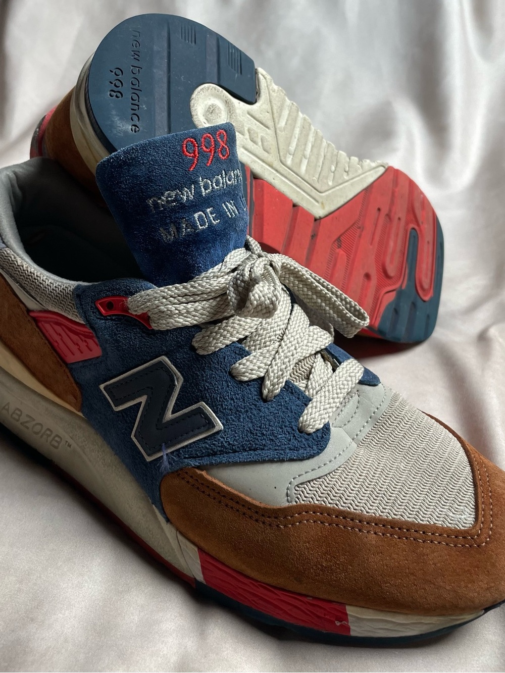 J.Crew x New Balance 998 Hilltop Blues M998HTB Made in USA Men's Size 8